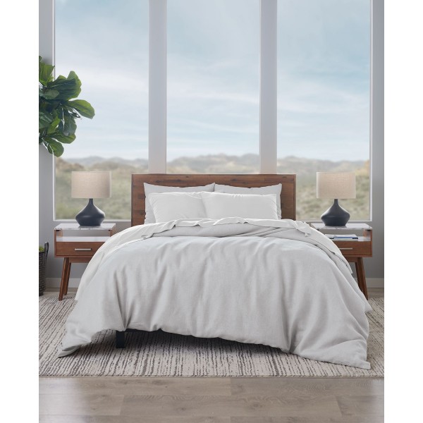 Linen Cotton 3-Pc. Duvet Cover Set, Full/Queen