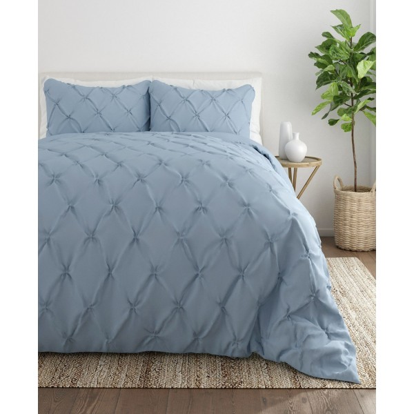 Ultra Soft 2 Piece Pinch Pleat Duvet Cover Set, Twin/Twin Extra Long