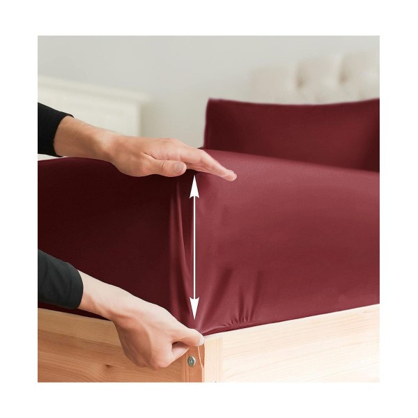 6 Piece Microfiber Solid Sheet Set