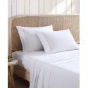 Solid Cotton Percale 4 Piece Sheet Set, King