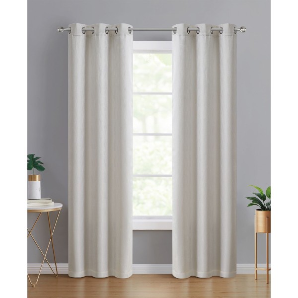 Jacquard Blackout 2-Piece Curtain Panel Set, 76