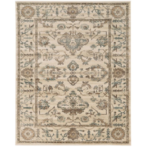 Ivory Cream Area Rug Collection