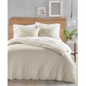 Solid Cotton Hemp 3-Pc. Duvet Cover Set, Full/Queen