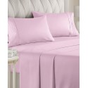 4 Piece Deep Pocket Microfiber (Muted, Vibrant, Heathered) Sheet Set - King