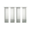 Stripe Sheer Grommet 4-Piece Curtain Panel Set, 152