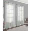 Stripe Sheer Grommet 4-Piece Curtain Panel Set, 152