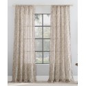 Watercolor Print Sheer Rod Pocket Curtain Panel, 50