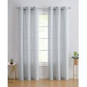 Grid Light Filtering 2-Piece Curtain Panel Set, 76