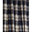 Outdoor Lake view Plaid Back tab Set, 2 Panels Collection