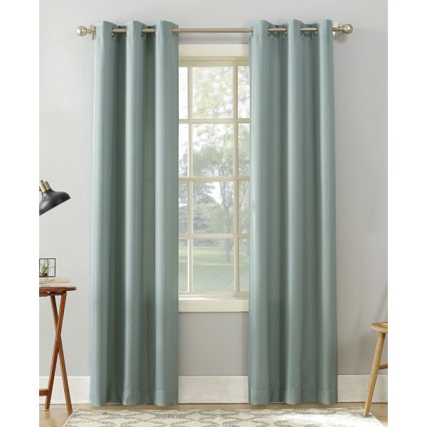 Casual Textured Semi-Sheer Grommet Curtain Panel, 40