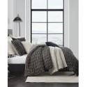 Ruched 3 Piece Duvet Cover Set, Full/Queen