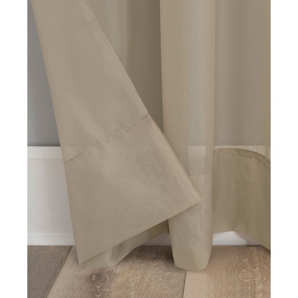 Sheer Rod Pocket Top Curtain Panel, 59